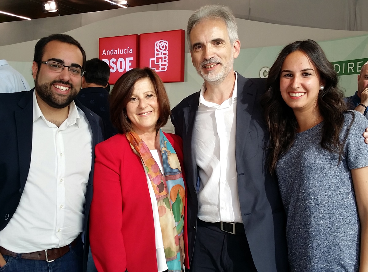 Juan Francisco Mancilla Junto A María José Sánchez, Aquilino Alonso Y María López.