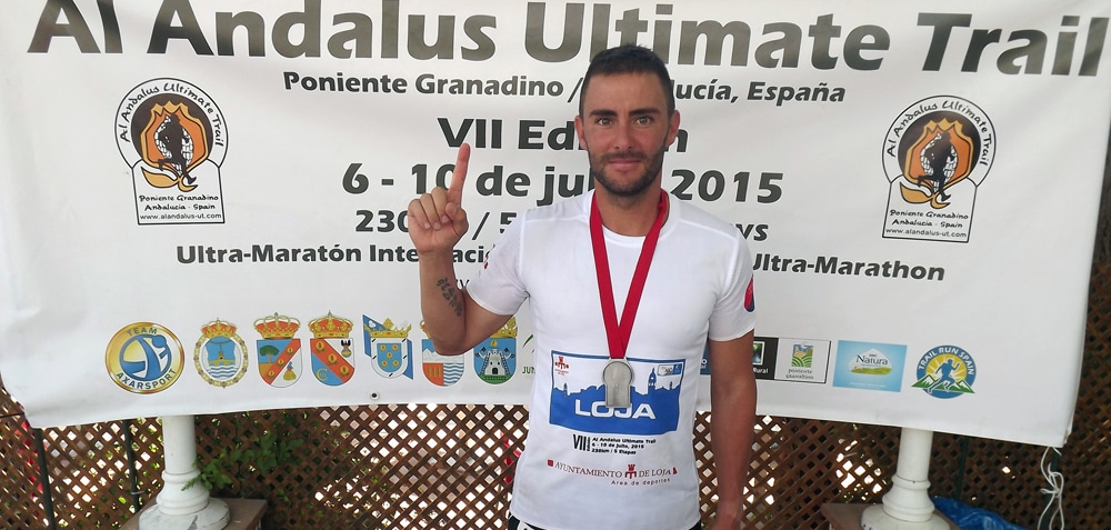 Mauricio Lobato, Flamante Ganador Del Vii Al Andalus Ultimate Trail. Foto: P. Castillo.