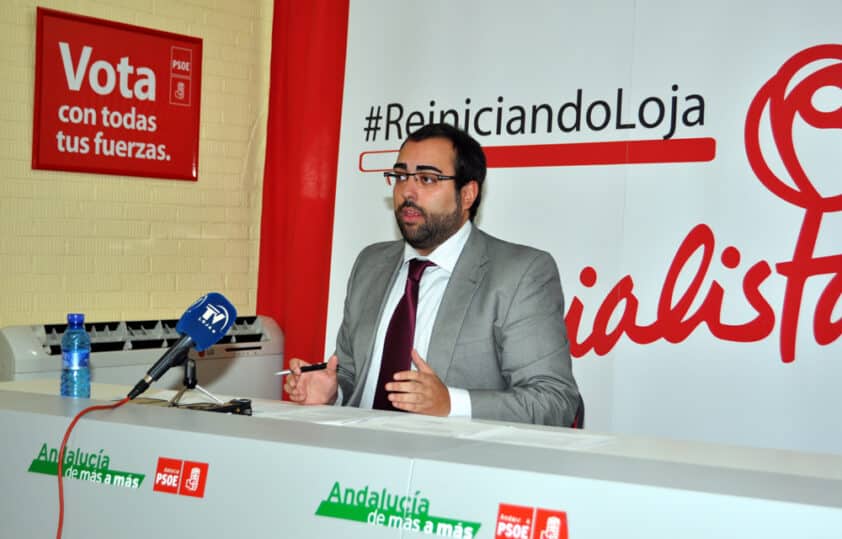 El Secretario General Del Psoe Lojeño Y Portavoz Del Grupo, Juan Francisco Mancilla.