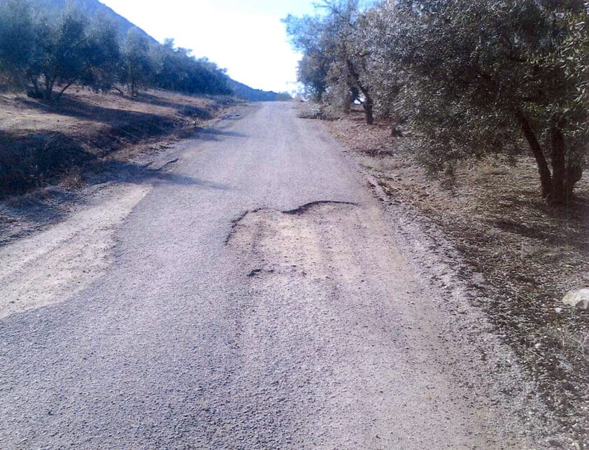 El Camino Rural De Los Molejones Presenta Grandes Desperfectos En Toda Su Extensión.