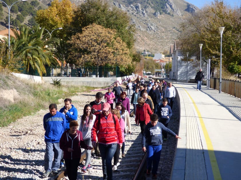 Momento En El Que Arrancaba La Marcha Junto A La Estación De San Francisco.