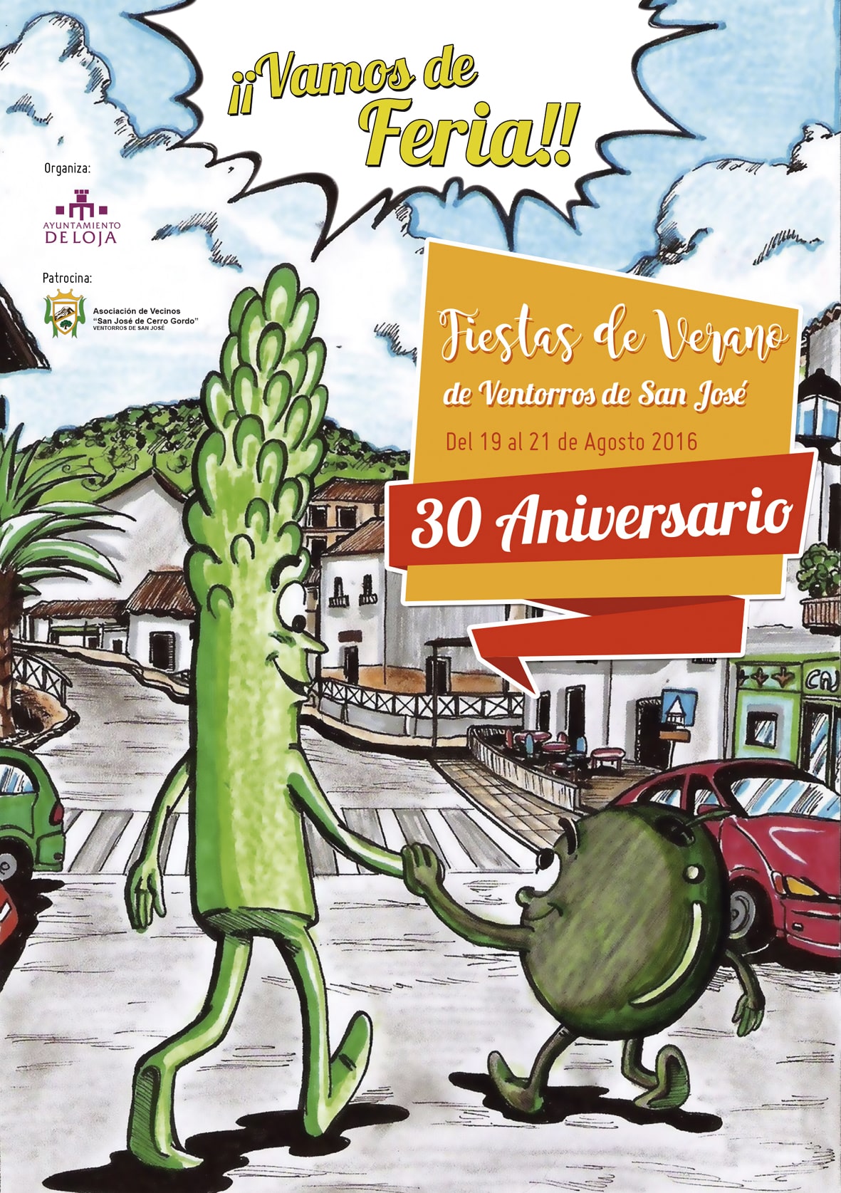 Cartel Fiestas De Verano Ventorros De San José