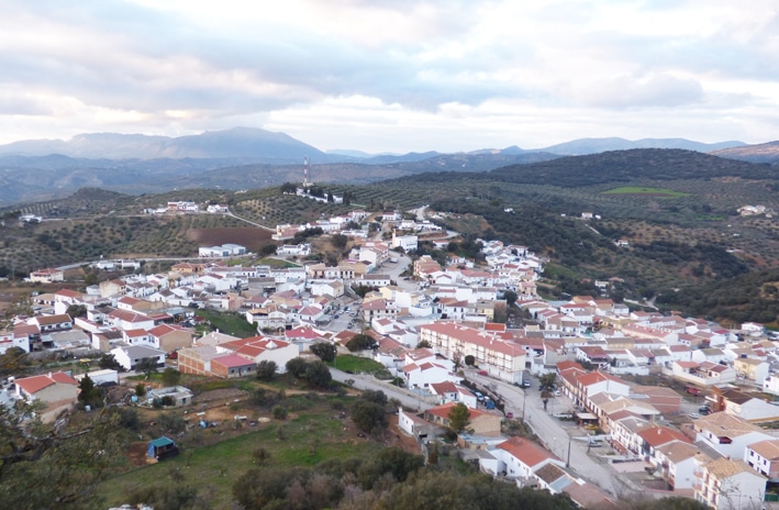 Vista Panorámica De Ventorros De San José, Con Su Carretera Atravesando La Localidad.