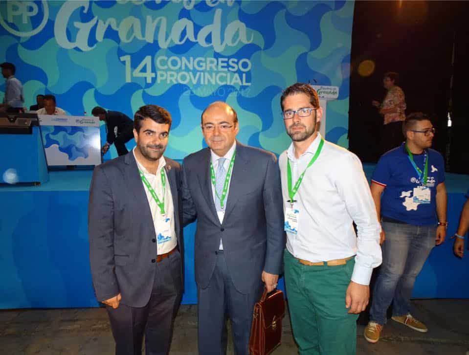 Joaquín Camacho, Sebastián Pérez Y Joaquín Ordoñez Durante El Xiv Congreso Del Pp Provincial