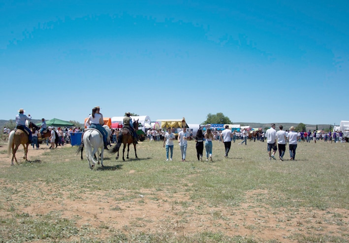 Centenares De Lojeños Disfrutaron De Una Espléndida Romería En Venta Del Rayo. Área De Fiestas