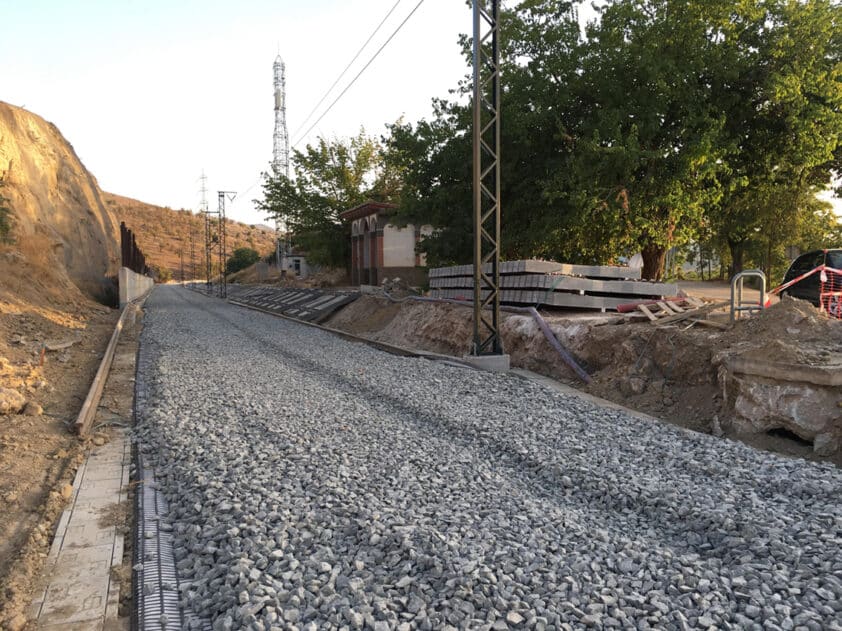 Obras De La Estación De La Vía Convencional Para El Ave En Su Paso Por Riofrío