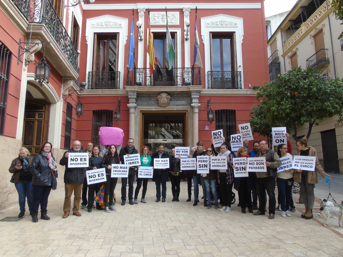 El Colectivo Sos Animalicos Se Manifiesta A Las Puertas Del Consistorio. Foto: Calma