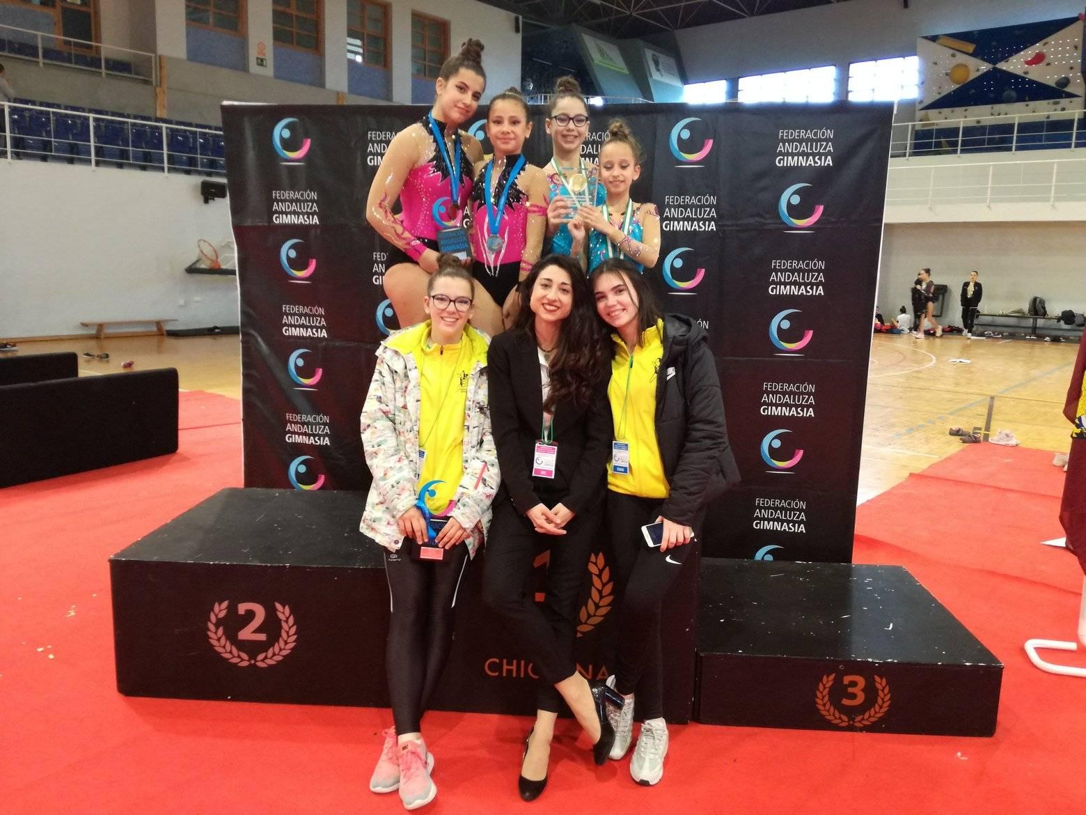 Algunas De Las Gimnastas Lojeñas Que Han Participado En El Campeonato