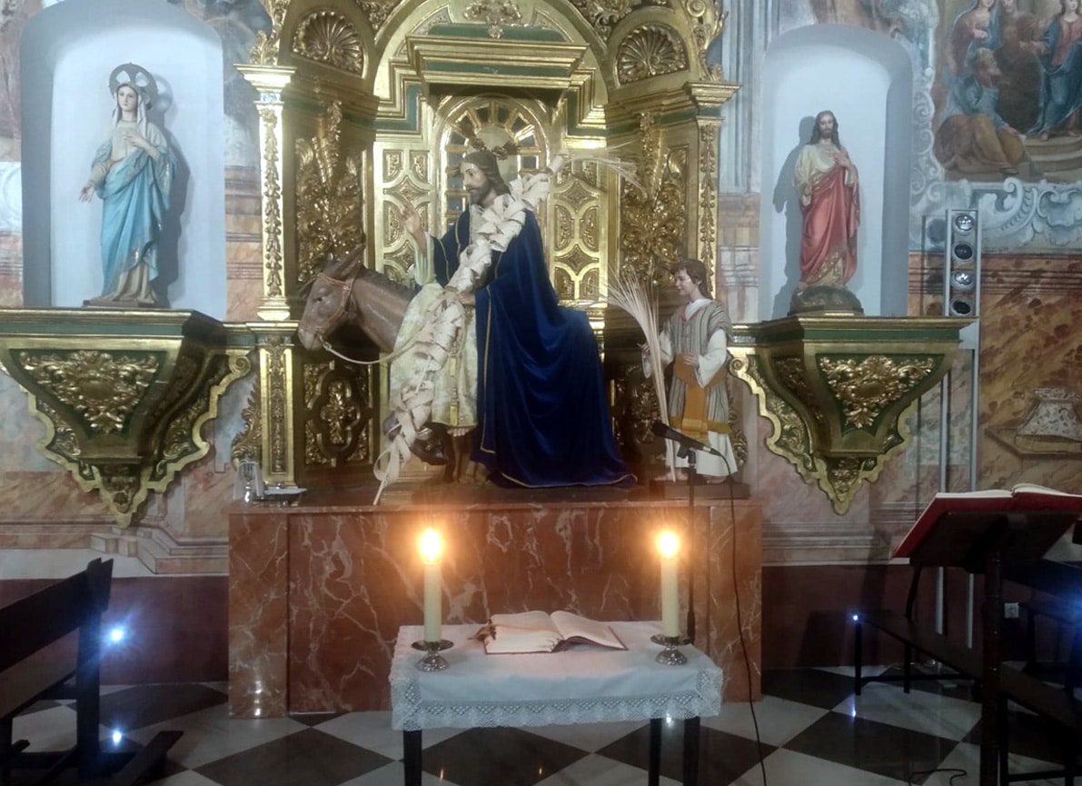 La Imagen De Jesús En Su Entrada Triunfal En Jerusalén, En Santa Clara. Foto: C. M.