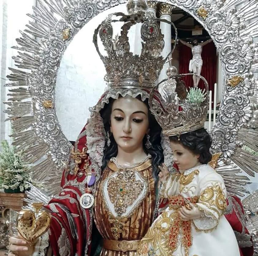 Imagen De La Patrona De Loja, La Virgen De La Caridad. Foto: J. Padilla