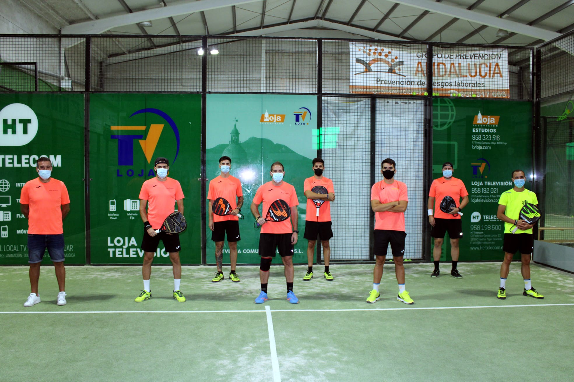 Algunos De Los Integrantes Del Equipo De Pádel Poniente Que Irá A La Fase Final. Foto: P. Castillo.