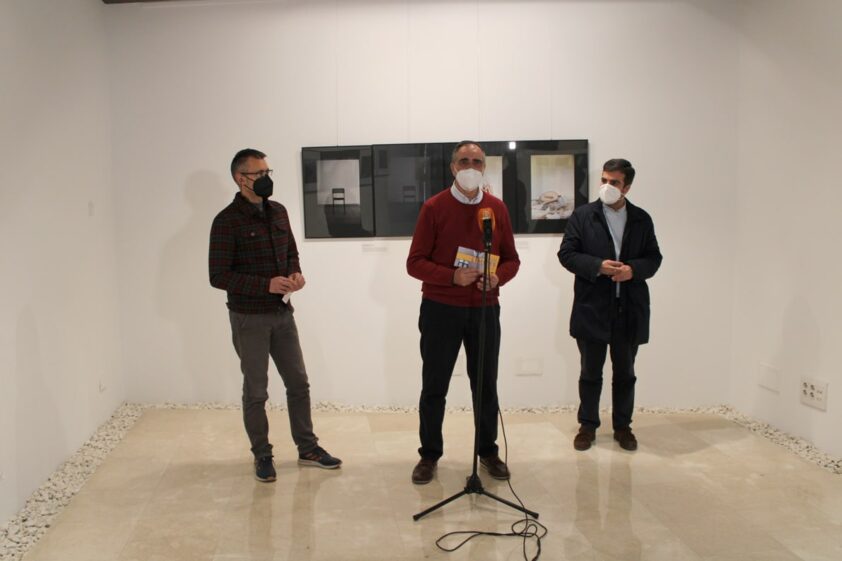 Sánchez, Gómez Y Camacho, Durante La Presentación De La Exposición. Foto: Calma