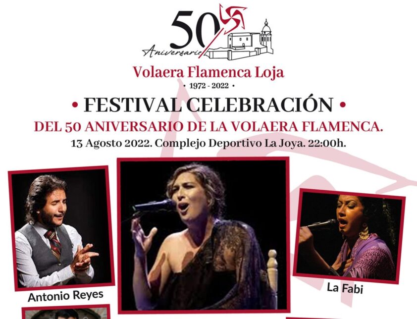 Cartel Anunciador Del Festival Conmemorativo De La 50 Volaera Flamenca. Foto: Cedida