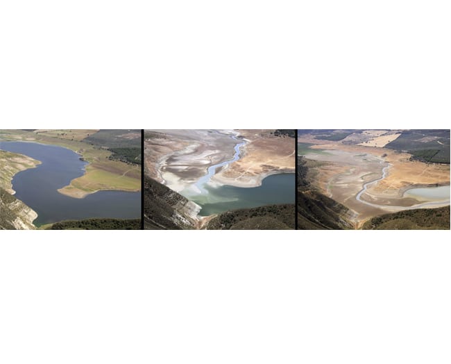 Evolución Del Embalse Iznájar, Con Fotografías De Mayo, Junio Y Julio Realizadas Por Jan Katuin.