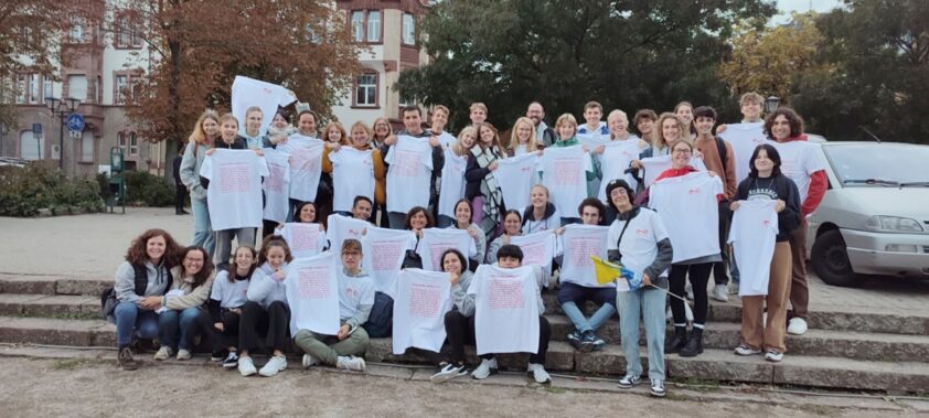 Grupo De Alumnos Lojeños Y Alemanes En La Primera Movilidad A Este País. Foto: Ies