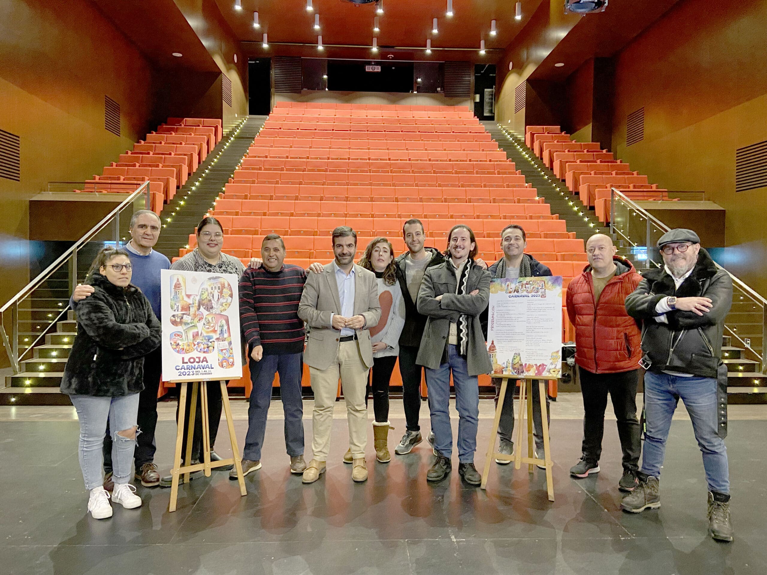 Los Protagonistas Del Carnaval De Loja 2023 Durante La Presentación En El Imperial. A. Matas.