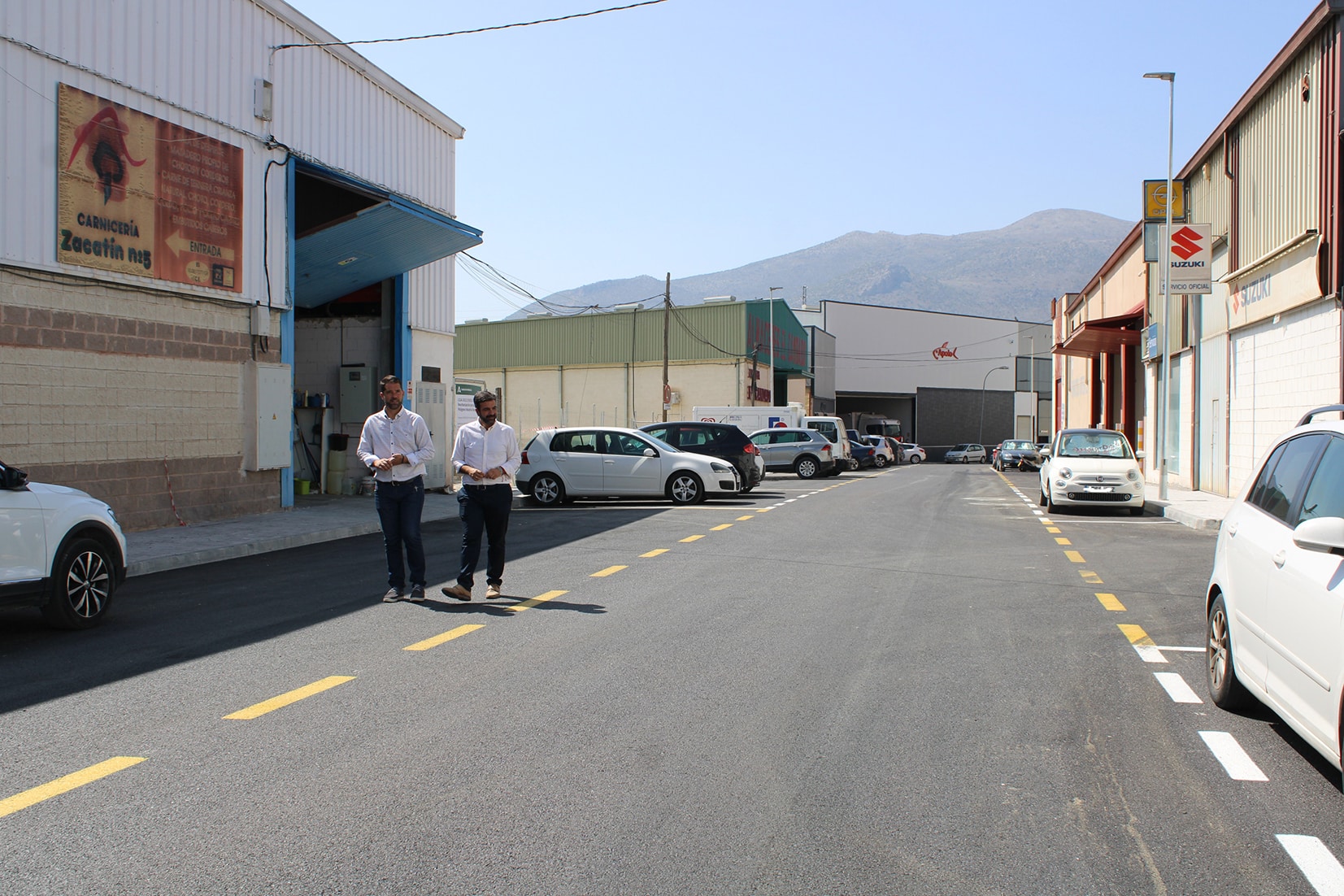 Recepción De La Obra En La Avenida De La Paz En El Polígono Manzanil I