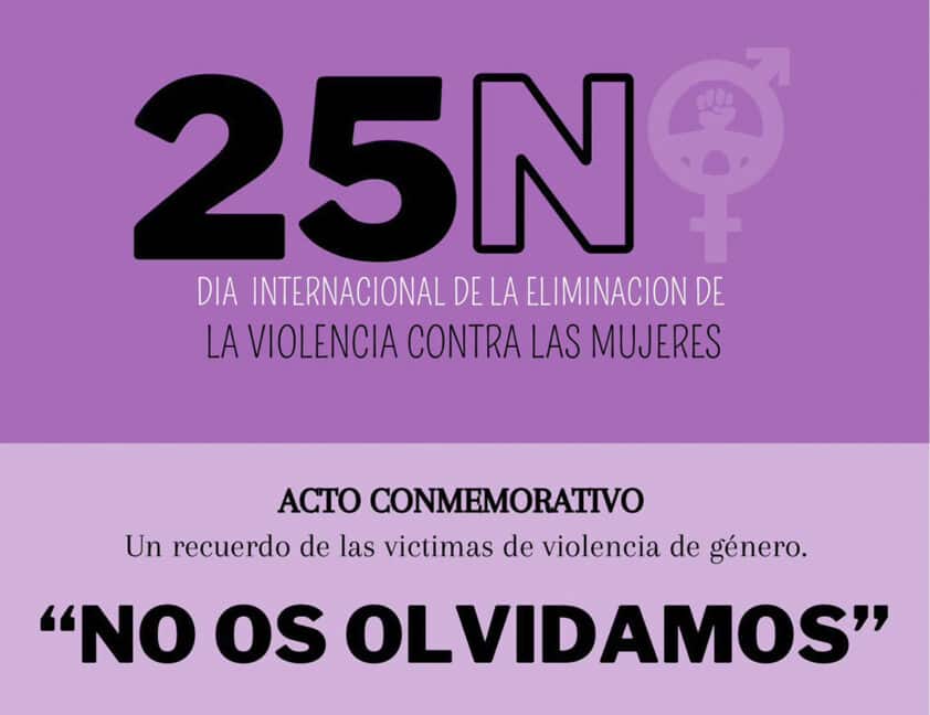 Cartel Que Anuncia El Acto Conmemorativo Del 25n Organizado Por Loja Por La Igualdad. Foto: Corto