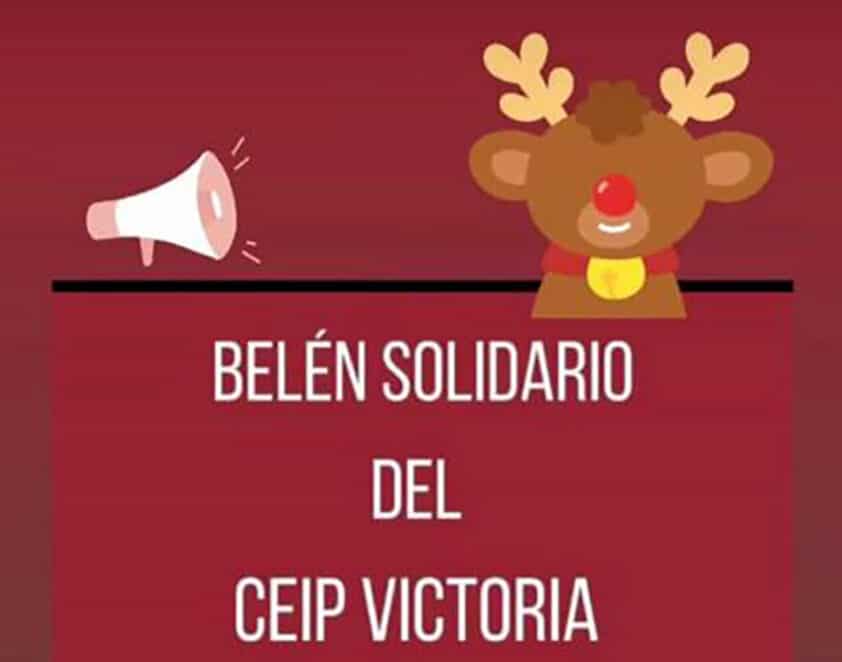 Cartel Del Belén Solidario Que Ha Montado El Colegio Victoria. Foto: Cedida