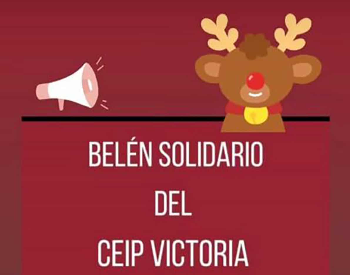 Cartel Del Belén Solidario Que Ha Montado El Colegio Victoria. Foto: Cedida