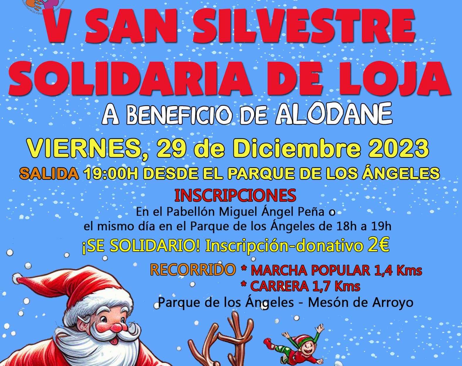 La San Silvestre Solidaria A Beneficio De Alodane Será Una De Las Actividades De La Navidad Deportiv