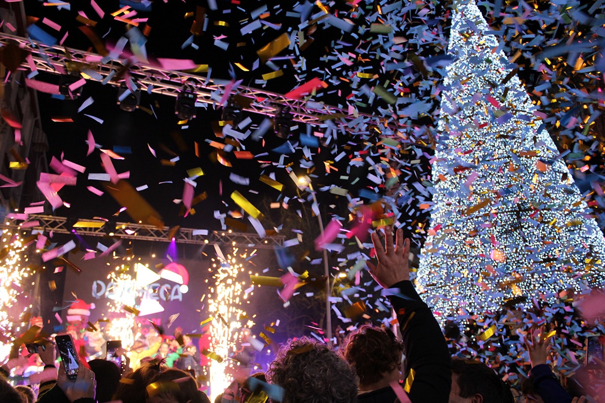 La Magia Inundó Ayer El Encendido De La Navidad En Loja. Foto: P. C.