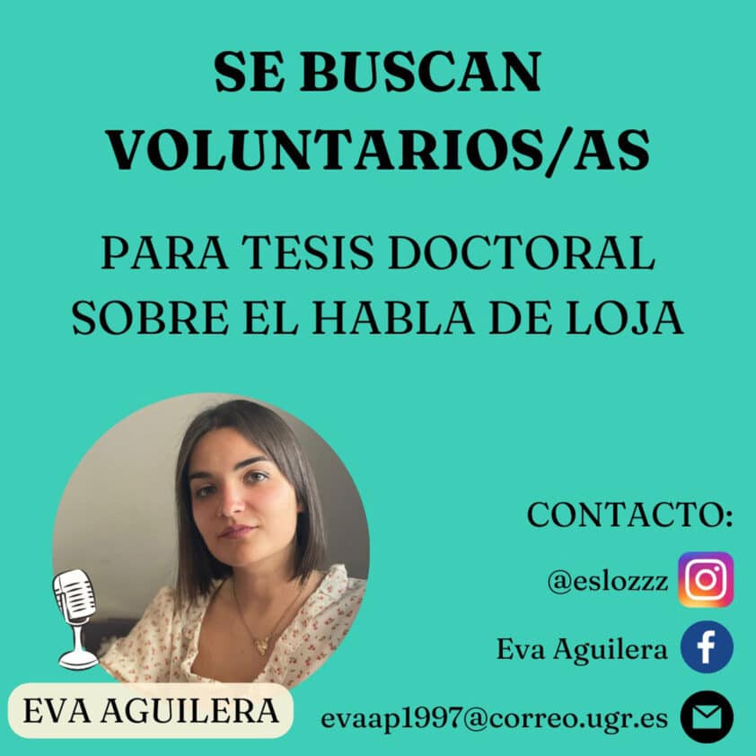 La Investigadora Lojeña Eva Aguilera Busca Voluntarios Para Su Tesis. Foto: Cedida