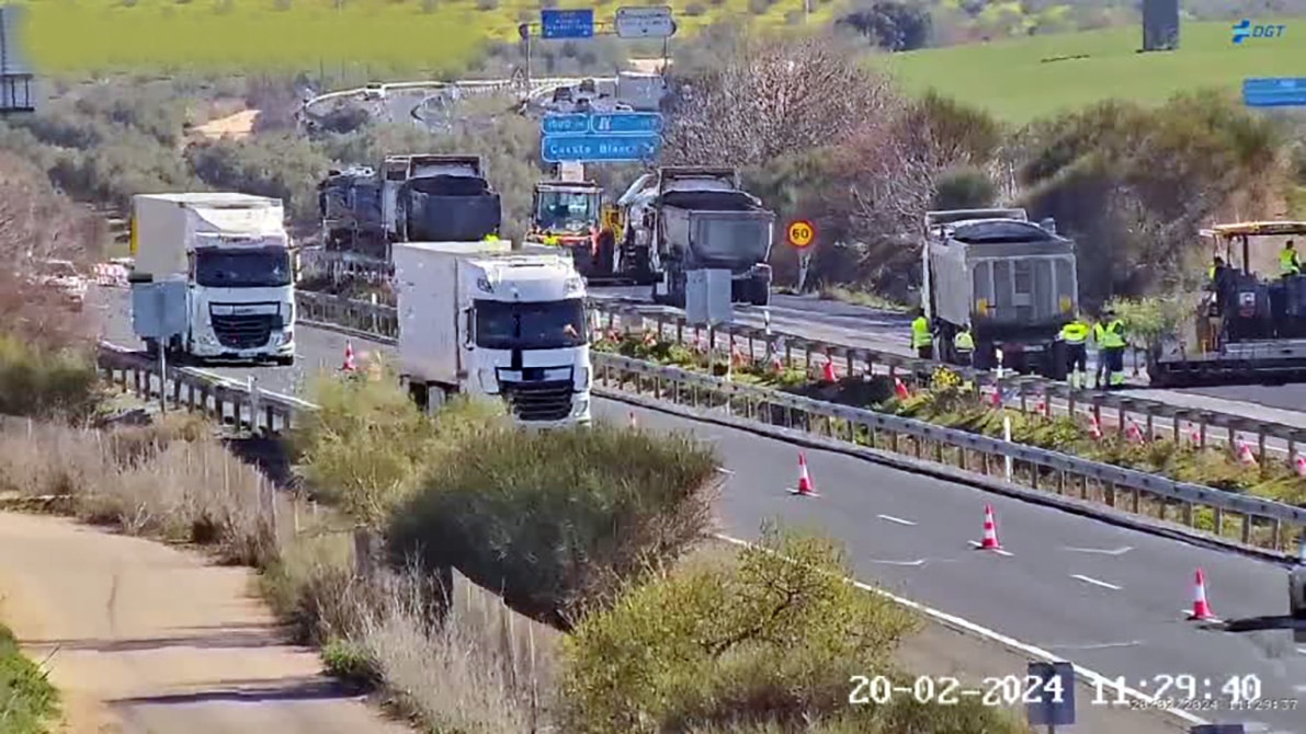 Estado Actual De La A 92 Esta Mañana, Por La Pedanía De Cuesta La Palma. Foto: Dgt