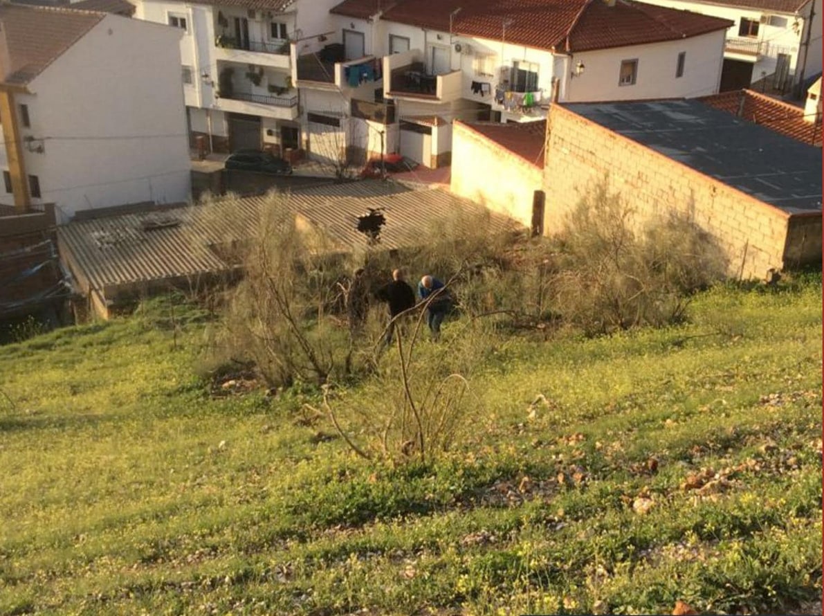 Localización De La Vivienda Donde Cayó La Roca De Grandes Dimensiones. Foto: Cedida