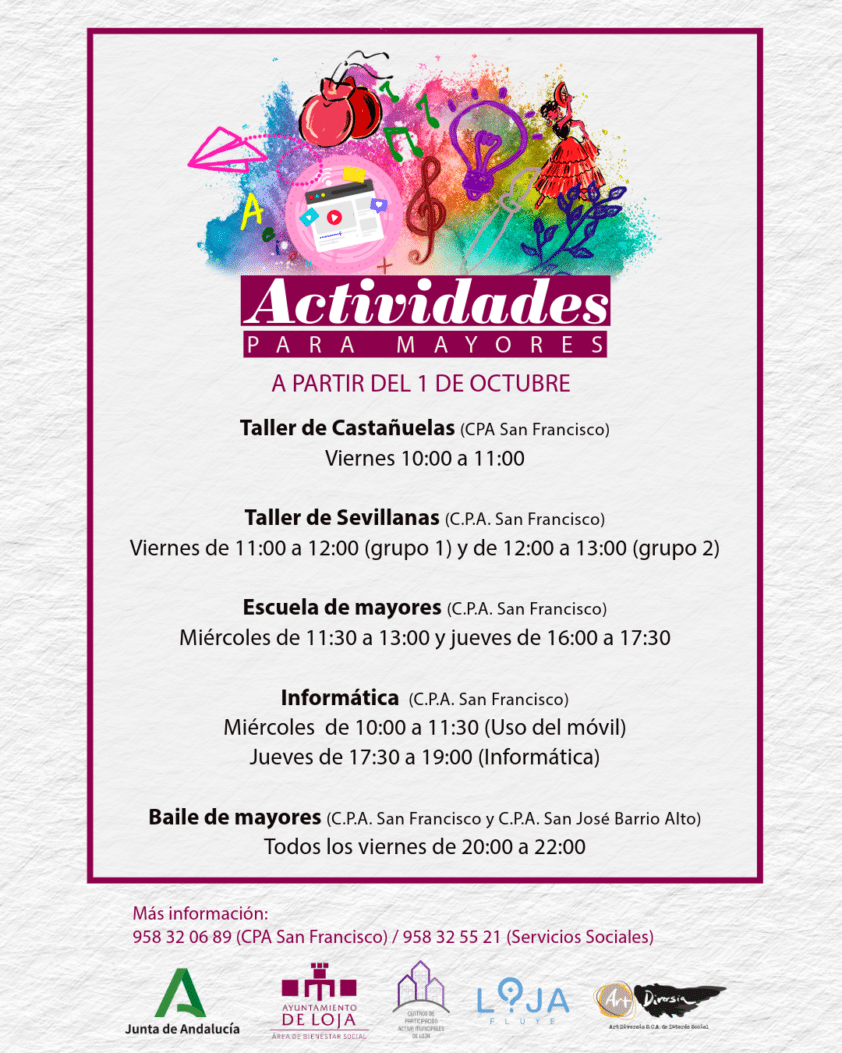 Cartel Con Actividades Rrss