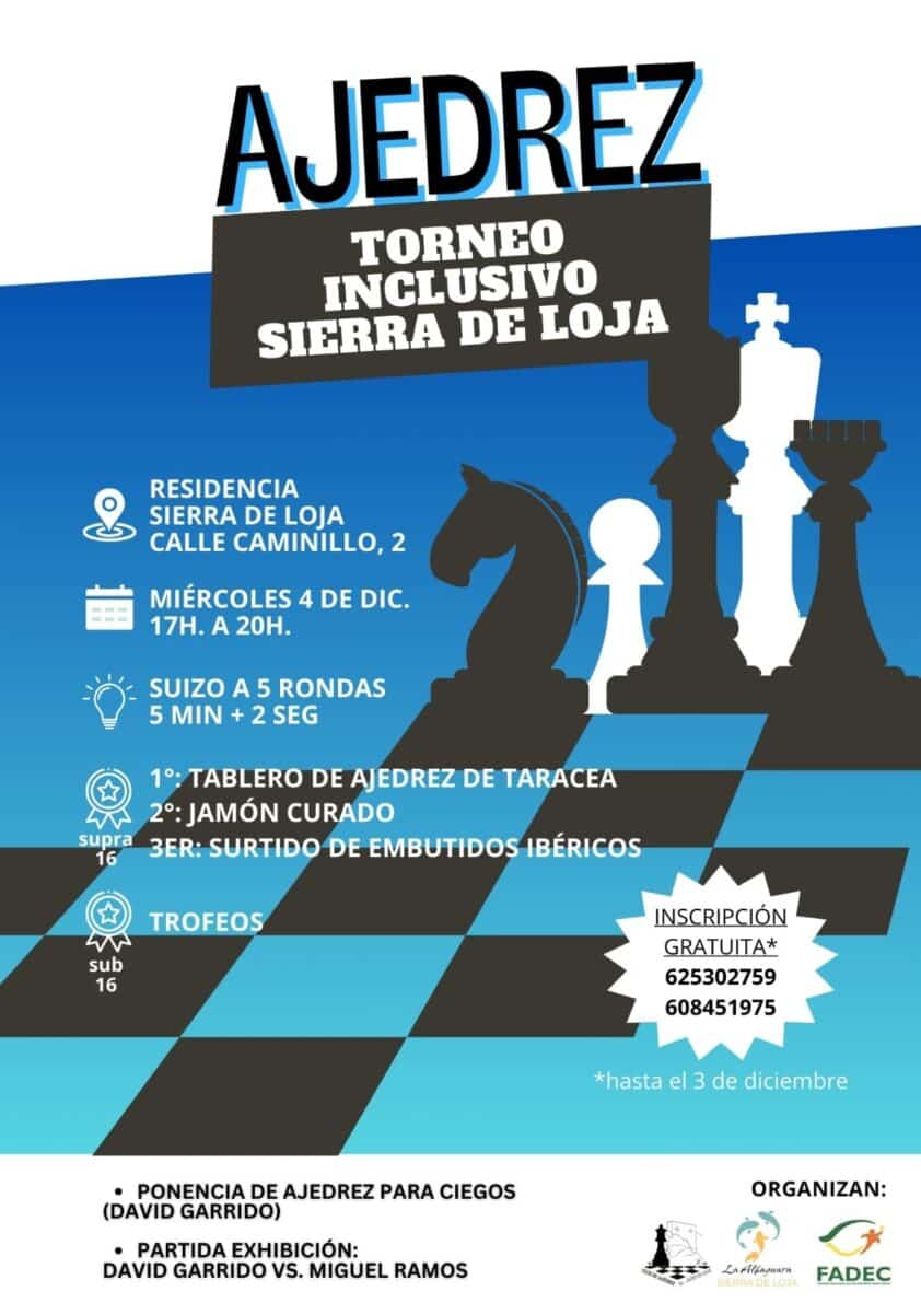 Cartel Torneo Ajedrez Inclusivo