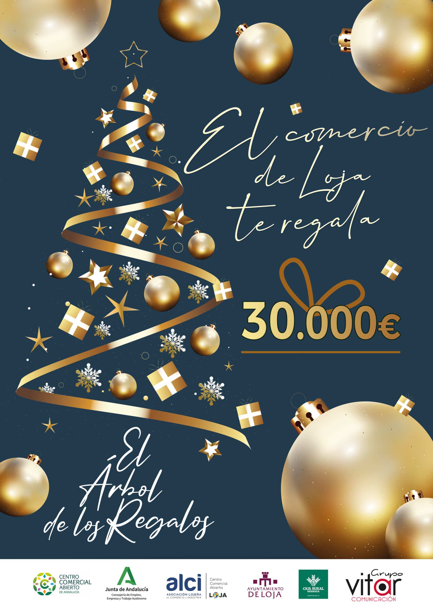 Cartel El Arbol De Los Regalos 2024 Imp